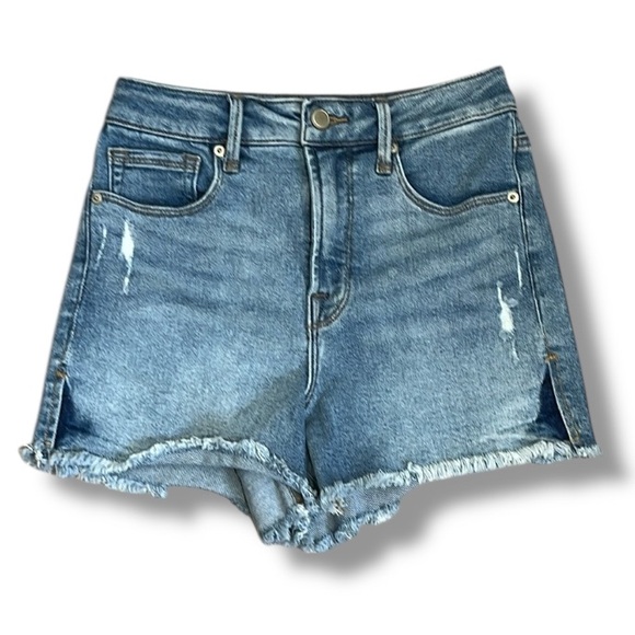 Good American Pants - Good American Women's Blue Jean Shorts Denim Cut Off Size 24 3" Inseam